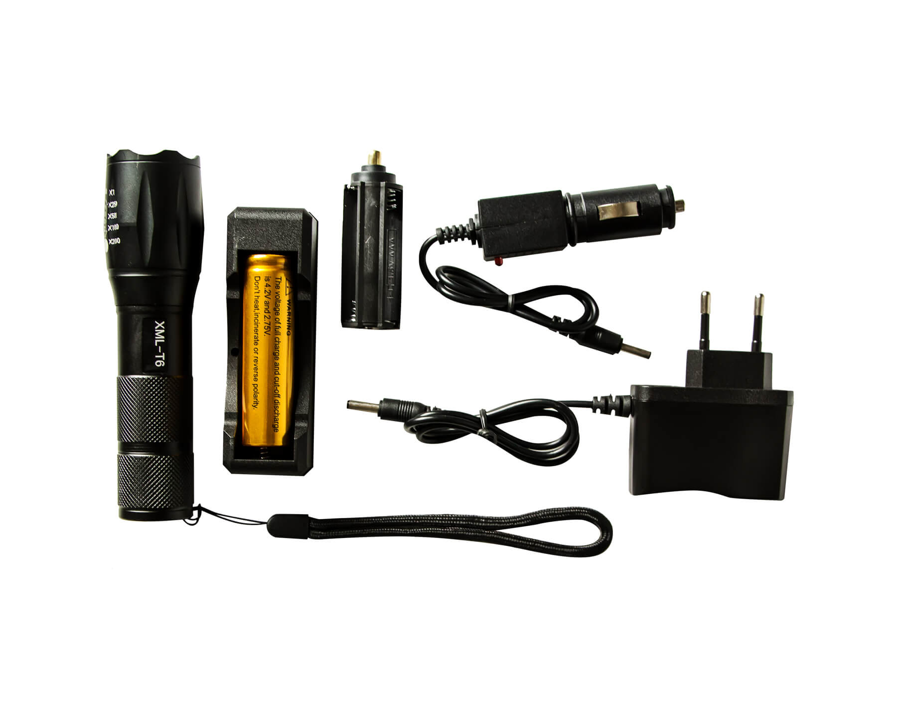 

Фонарь ручной Police BL 1831 Т6 5 режимов Bright Light Black