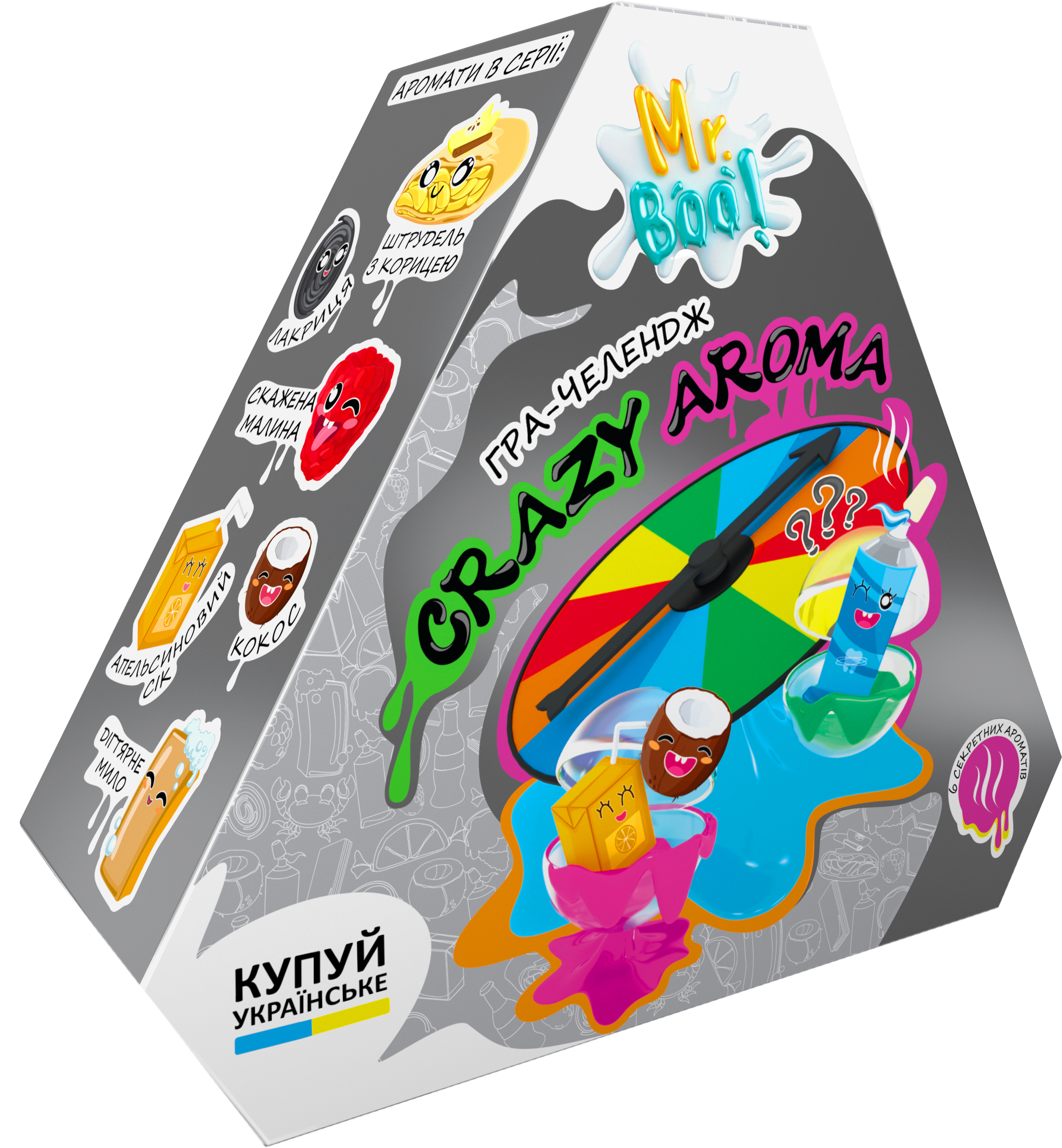 

Игра-челлендж OKTO Mr.Boo Crazy Aroma 1 лизун-антистресс (80120)