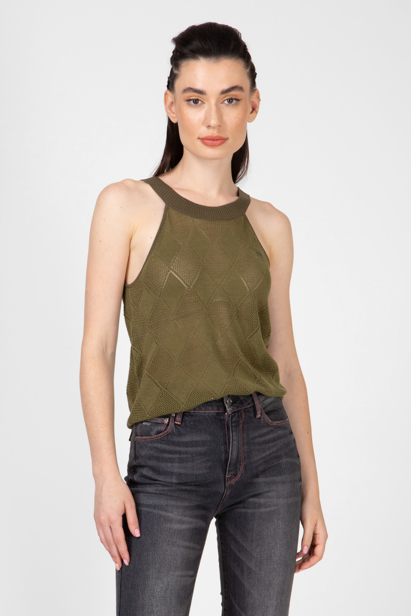 

Женский зеленый топ Pointelle G-Star RAW  D14130,A119, Женский зеленый топ Pointelle G-Star RAW XS D14130,A119