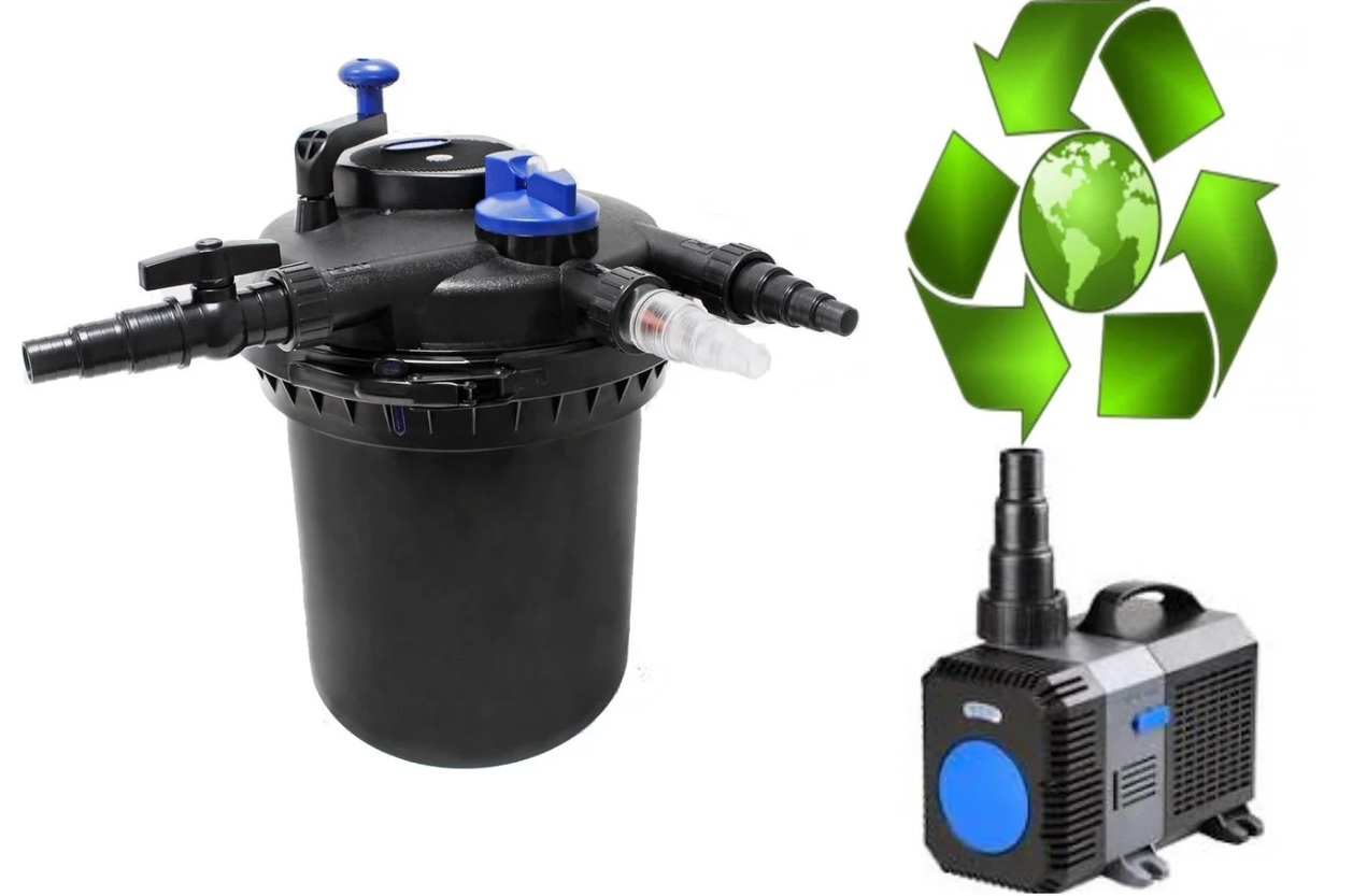 

Комплект для фильтрации пруда SunSun CPF-16000 ECO UV 18W до 30 000 л
