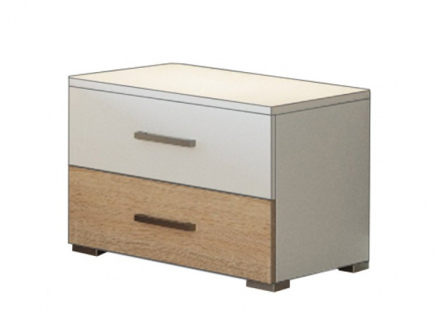 

Тумба приліжкова LasCavo Круїз 55×42,5×40 білий/дуб сонома