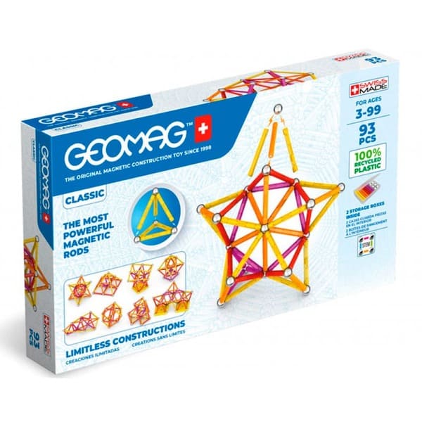 

Магнитные кубики Geomag Classic Recycled (93 детали)