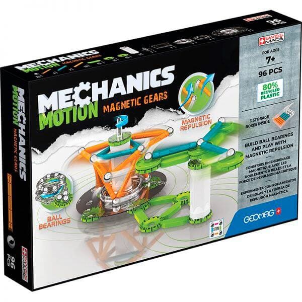 

Магнитные кубики Geomag Motion Gears (96 деталей)
