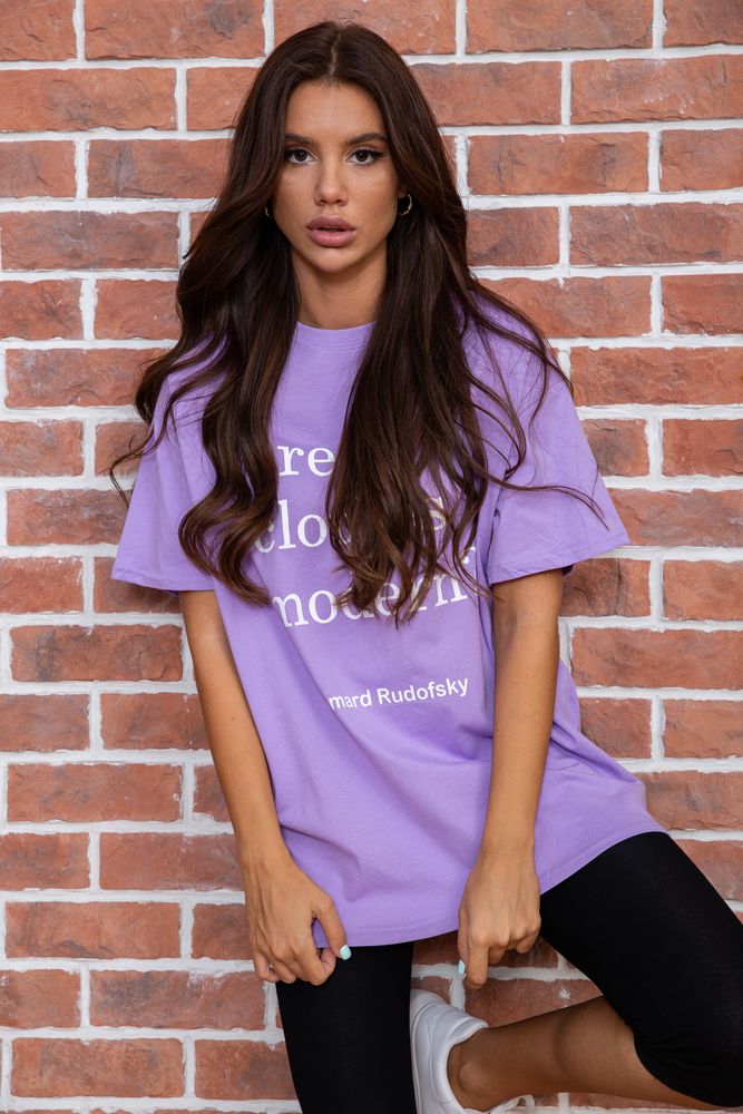 

Футболка AGER Oversize Сиреневый 180R607