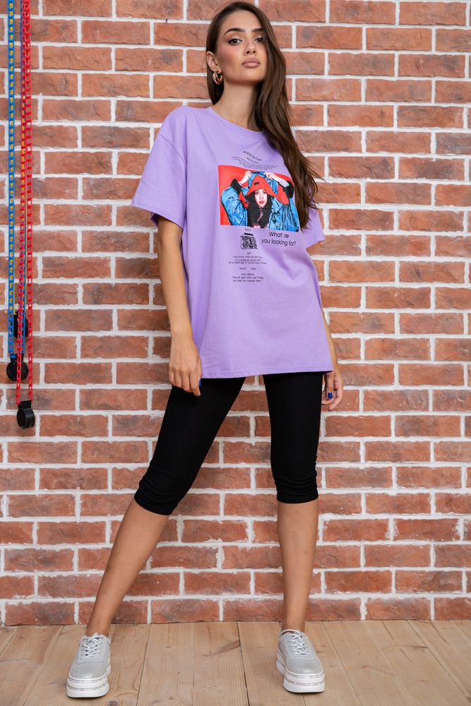 

Футболка AGER Oversize Сиреневый 180R602