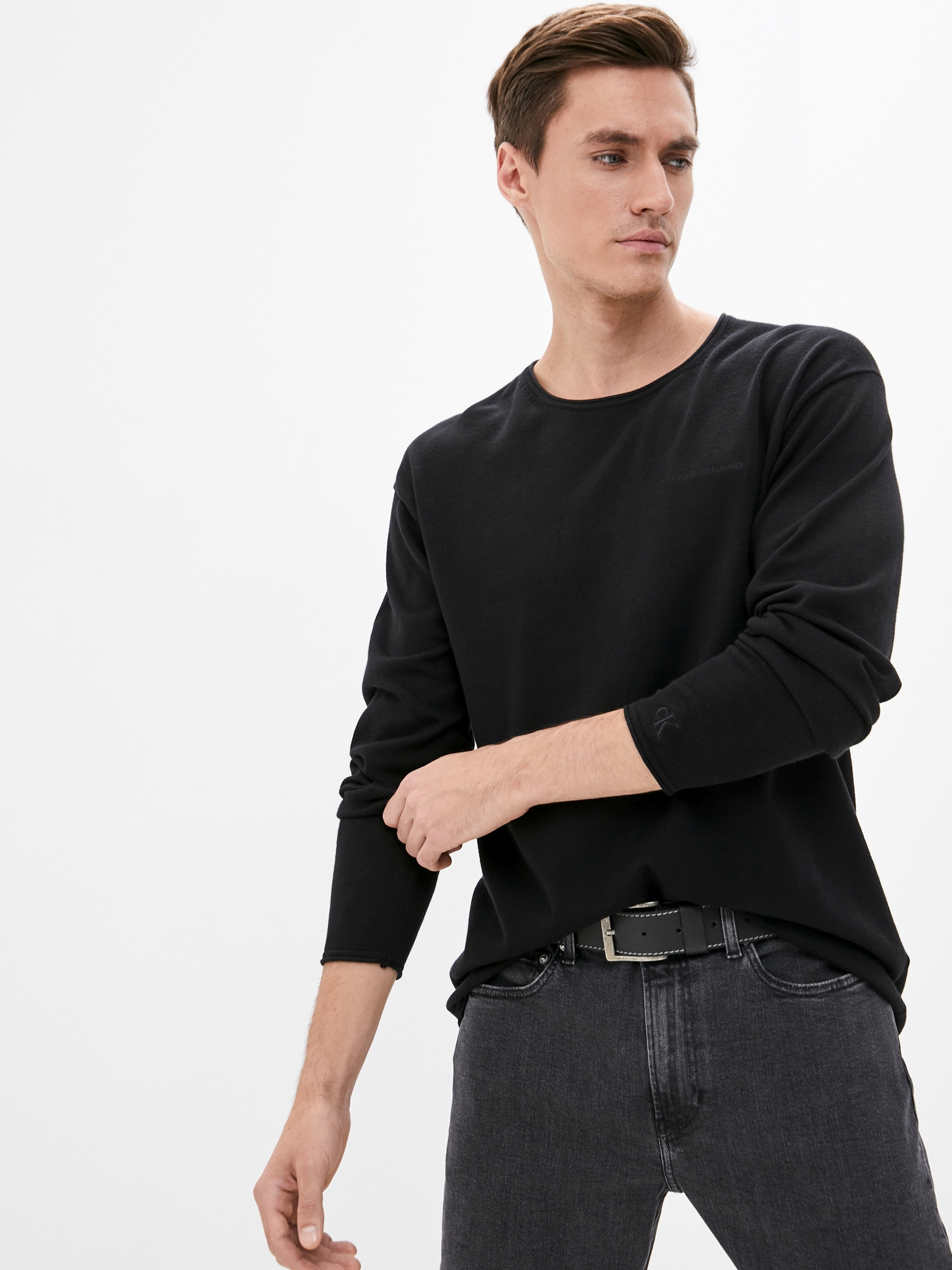 

Джемпер Calvin Klein Jeans Raw Edge Drapey Sweater J30J318399-BEH S Черный