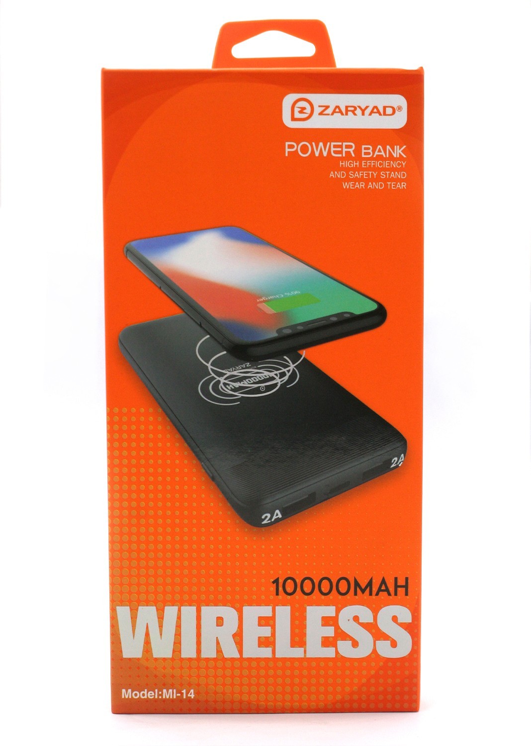 

УМБ Wireless ZARYAD Power Bank Pro QI 10000 mAh 2A Беспроводная зарядка Black MI14