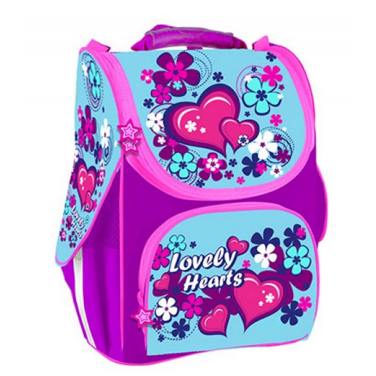 

Каркасный школьный рюкзак «Lovely hearts» Willy (WL-852)