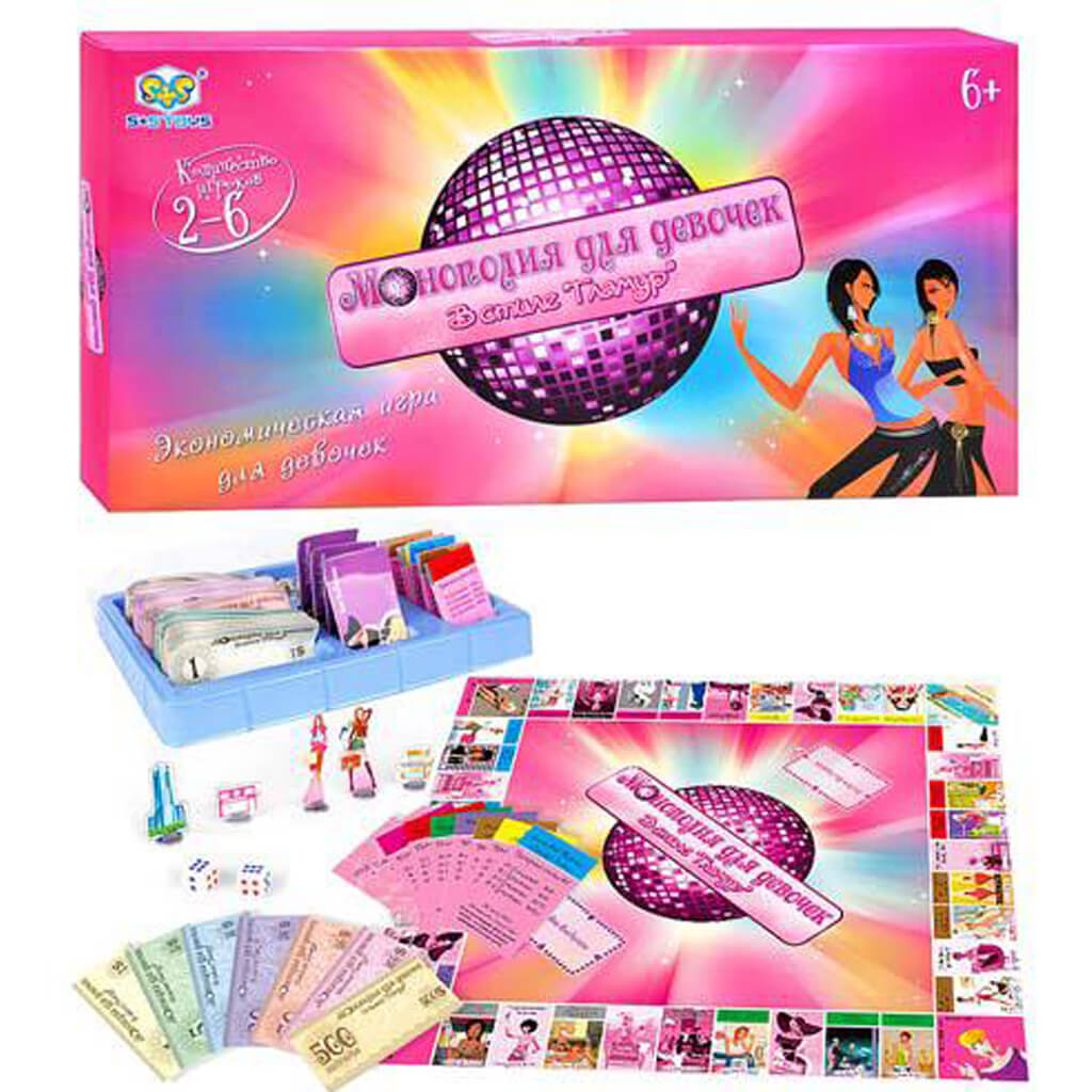 

Монополия для девочек Гламур A-Toys (SR 2902 R)