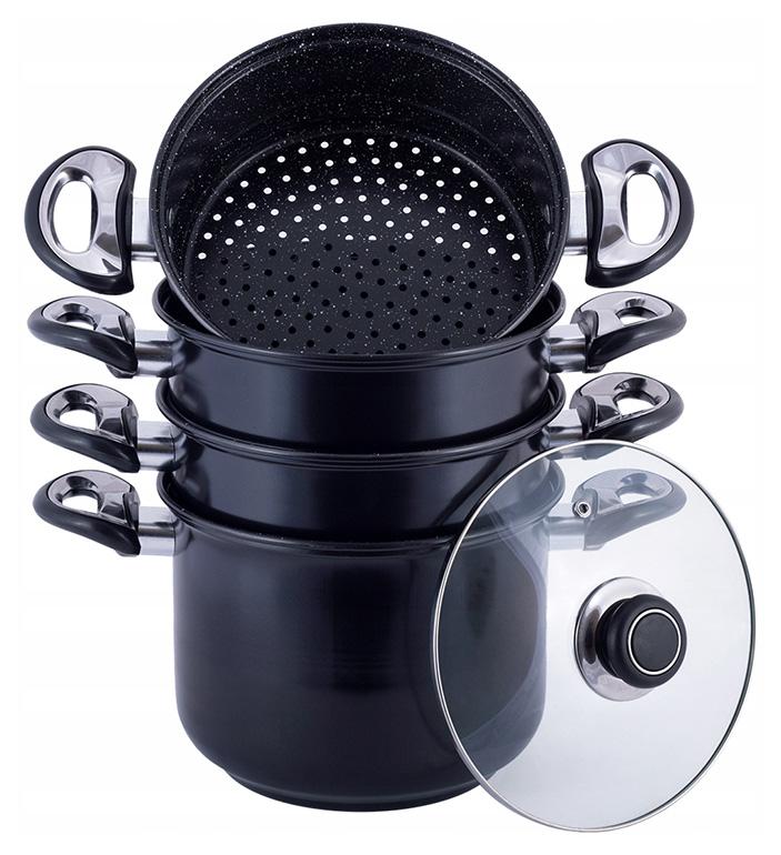 

Пароварка из углеродистой стали Kamille Andrews 3-уровневая Ø26 см (8 л)