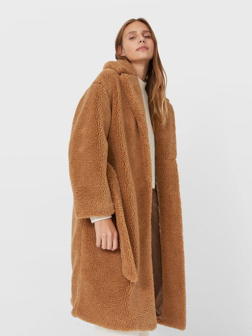 

Шуба Stradivarius 5847/847/430 L Коричневая