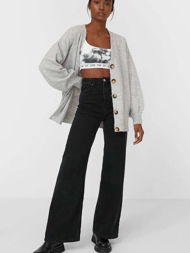 

Кардиган Stradivarius 5007/083/210 L Светло-серый