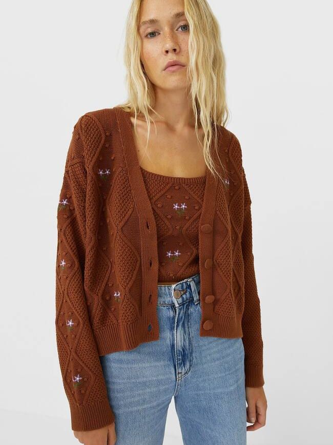 

Кардиган Stradivarius 5108/244/415 M Коричневый