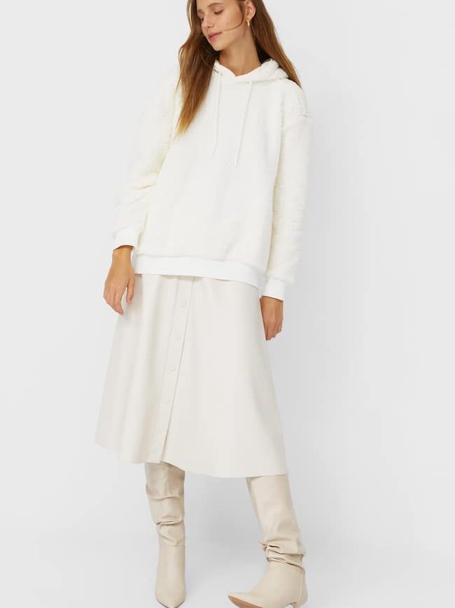 

Худи Stradivarius 6645/222/004 M Молочное