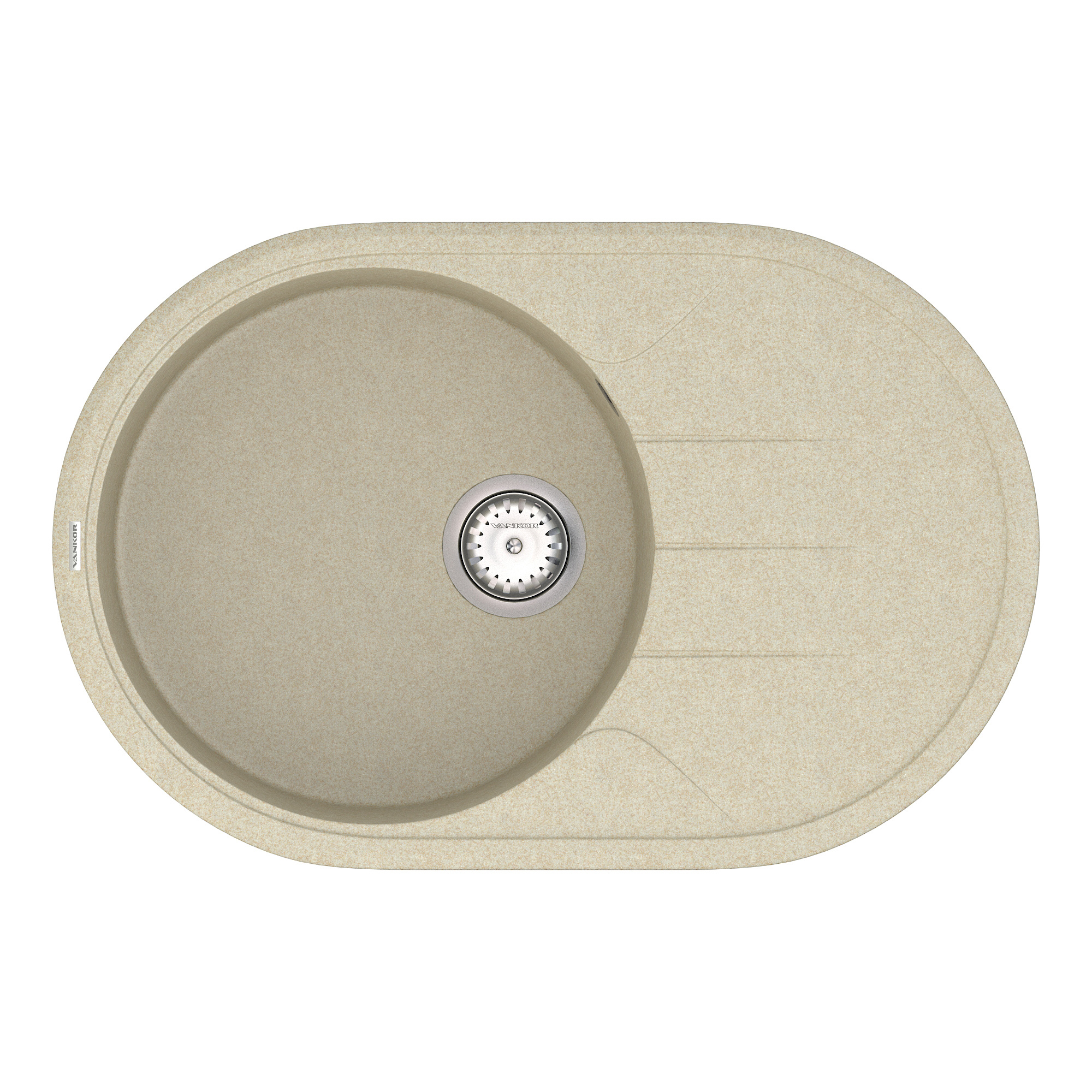 

Мойка Кухонная Vankor Sity Smo 02.78 Beige + Сифон Vankor
