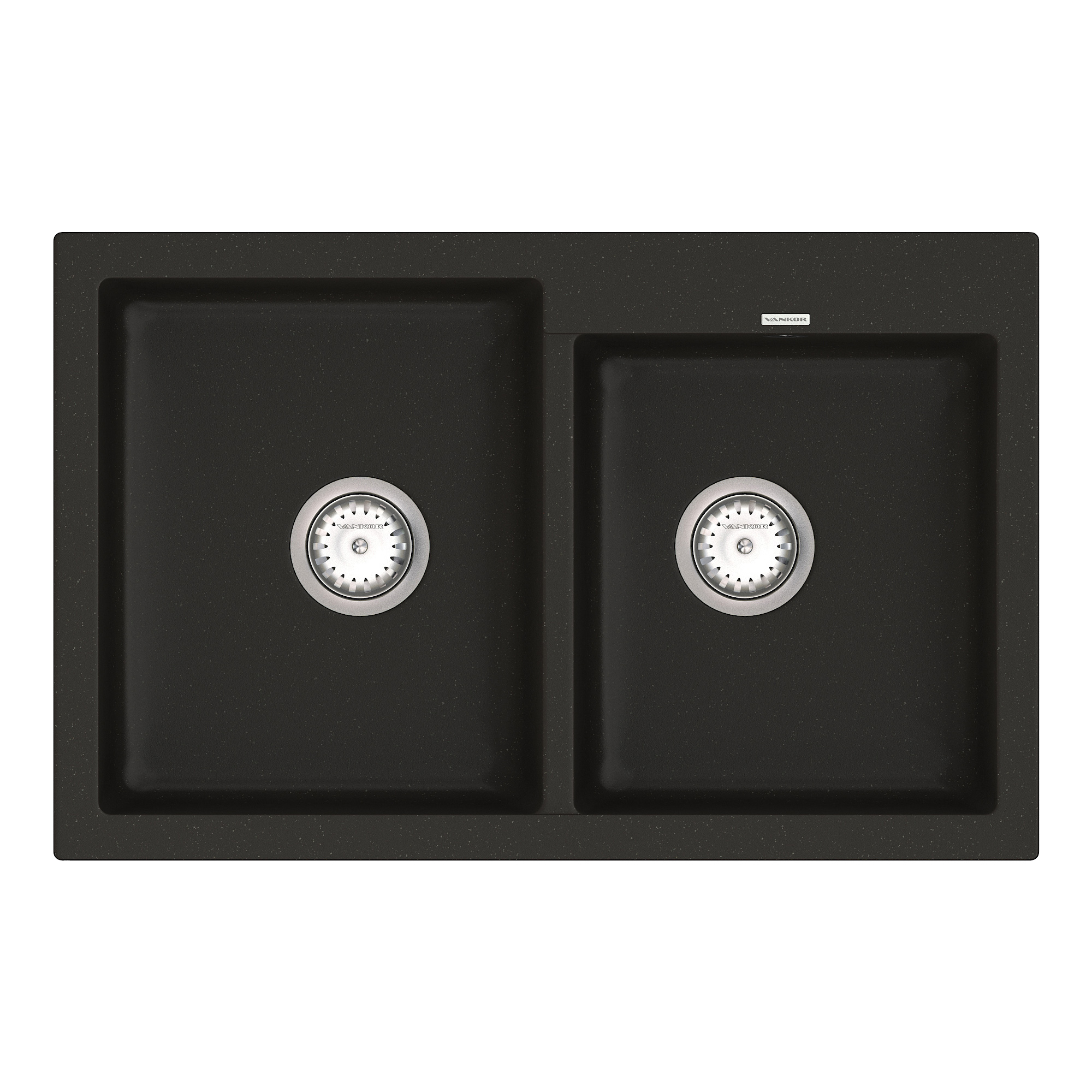 

Мойка Кухонная Vankor Orman Omp 05.80 Black + Сифон Vankor