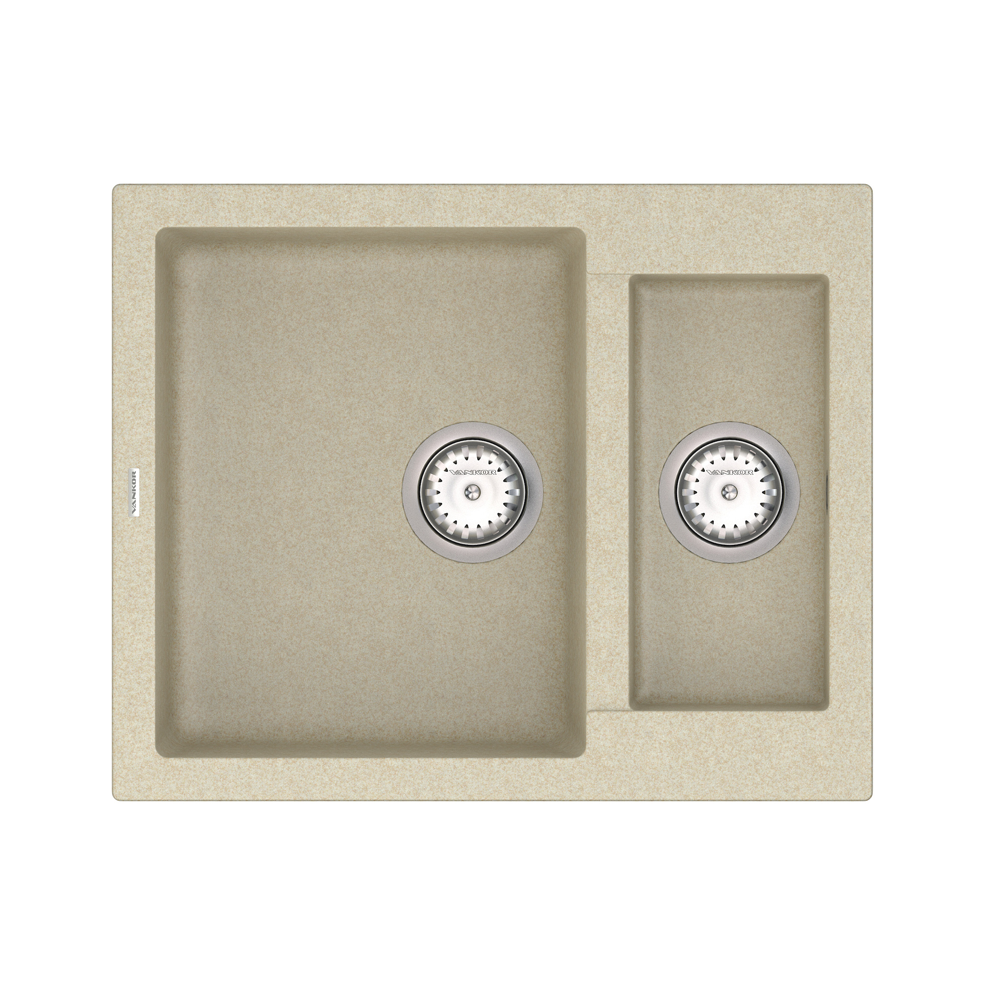 

Мойка Кухонная Vankor Orman Omp 03.61 Beige + Сифон Vankor