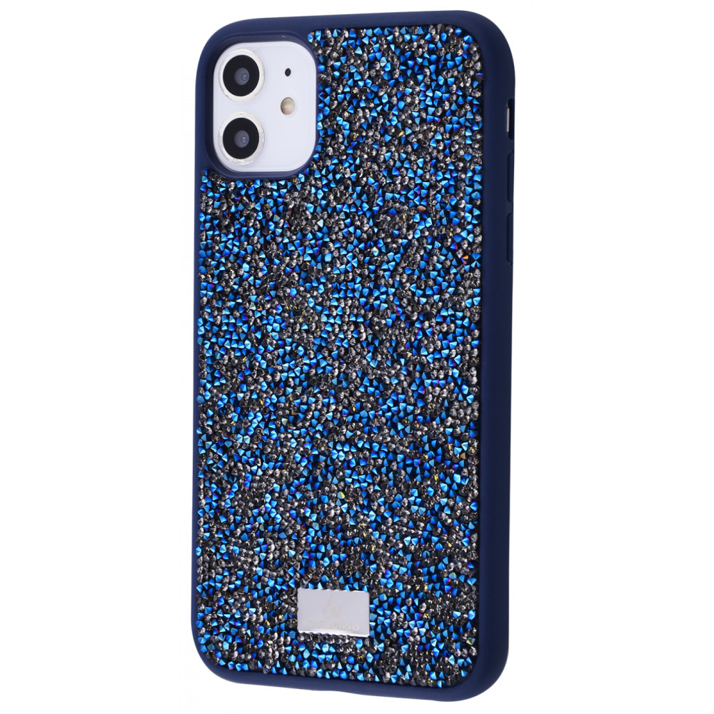 

Чехол с камнями и блёстками Bling World Grainy Diamonds (TPU) iPhone 11 navy Синий