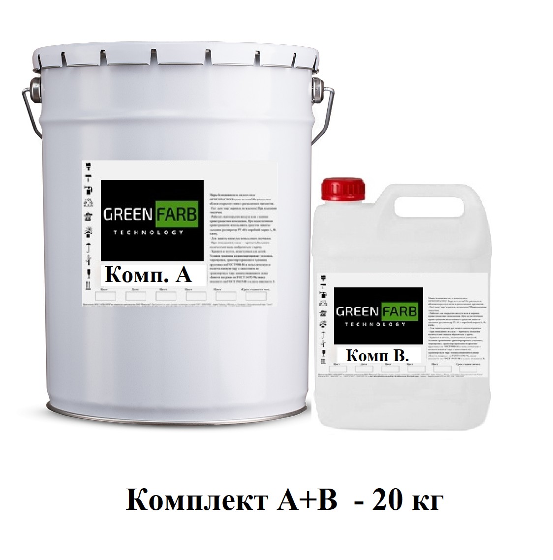 

Наливной пол GREENFARB ЭП прозрачный 20 кг