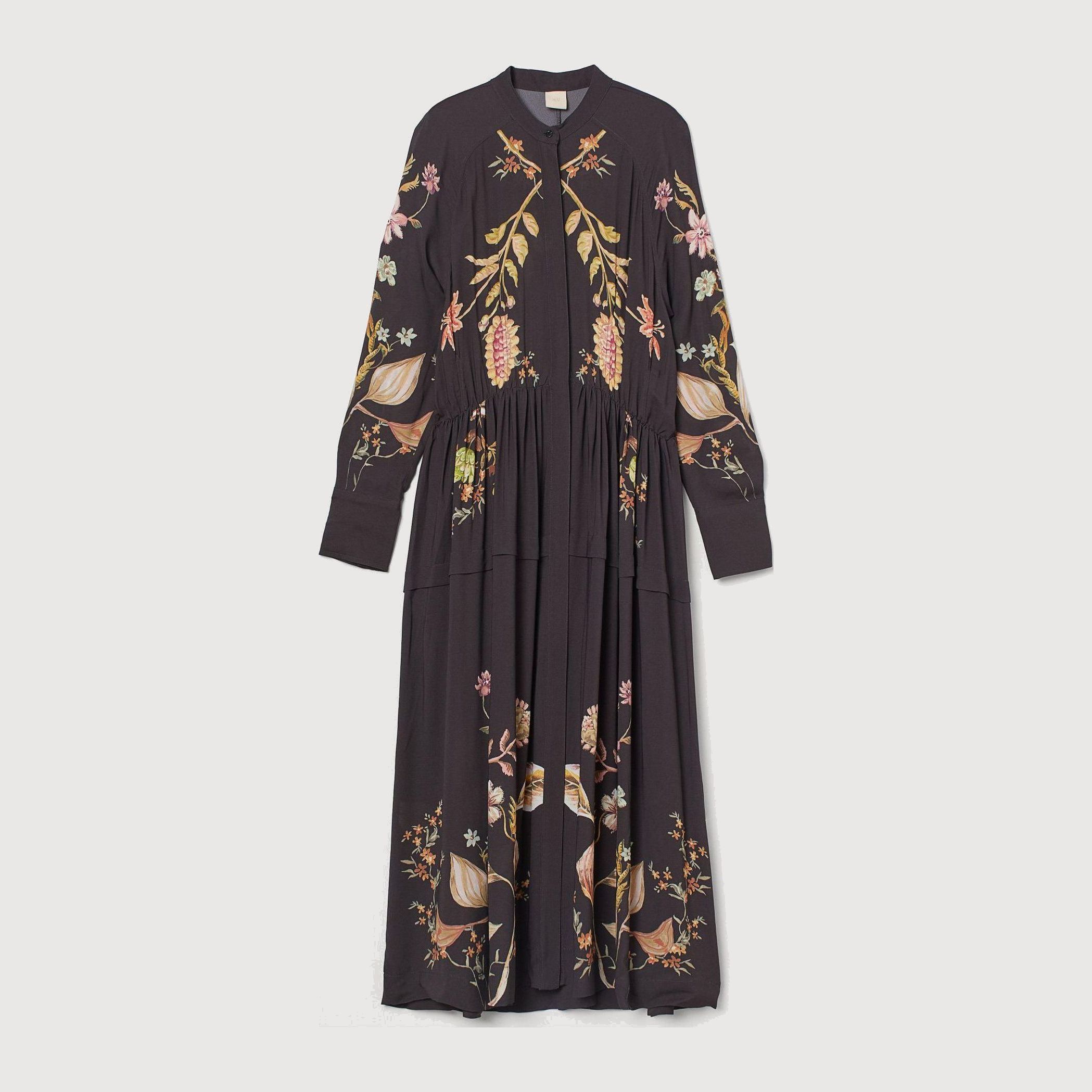 

Платье H&M 9381472-AASL XS Темно-серое