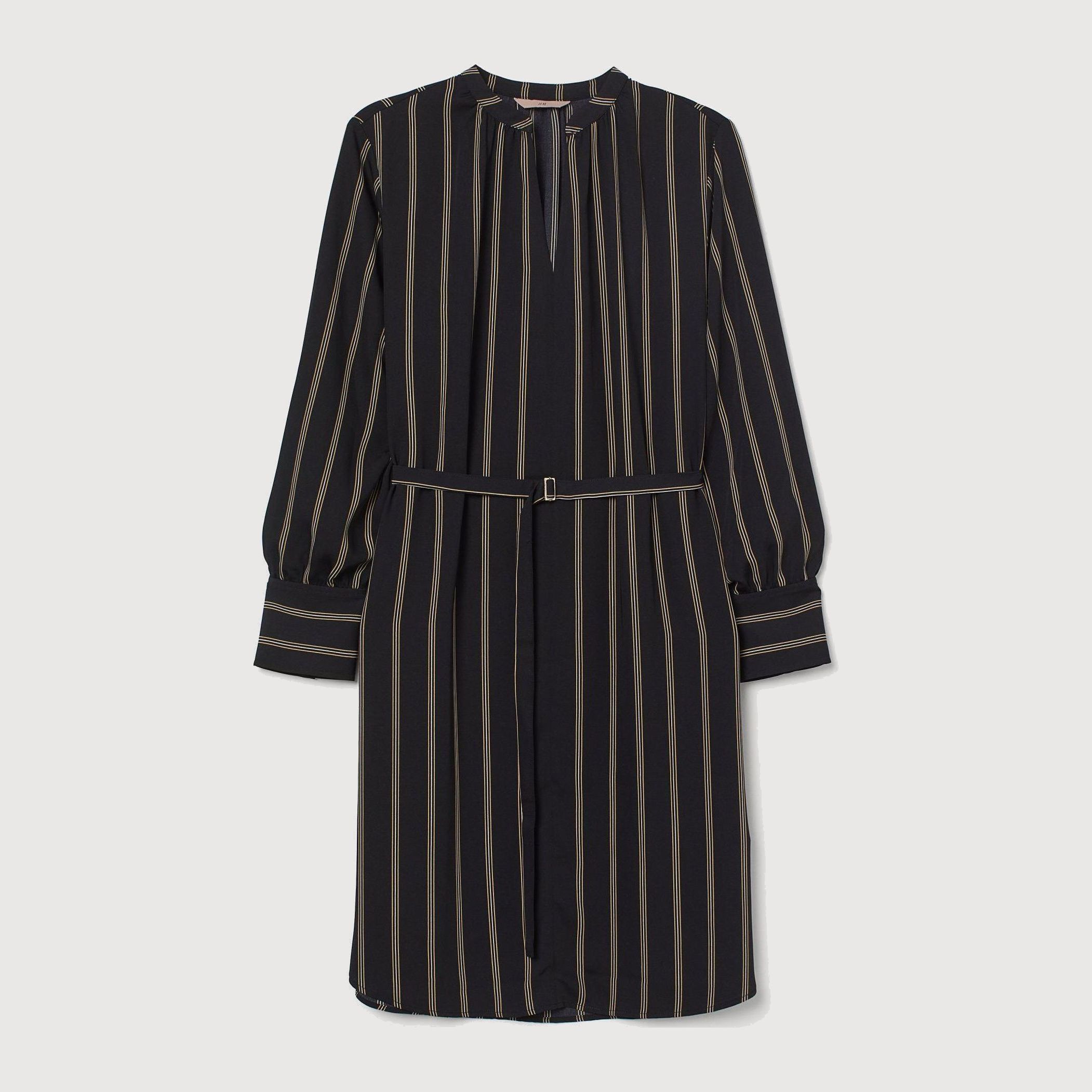 

Платье H&M 9281712-AFGA L Черное с бежевым