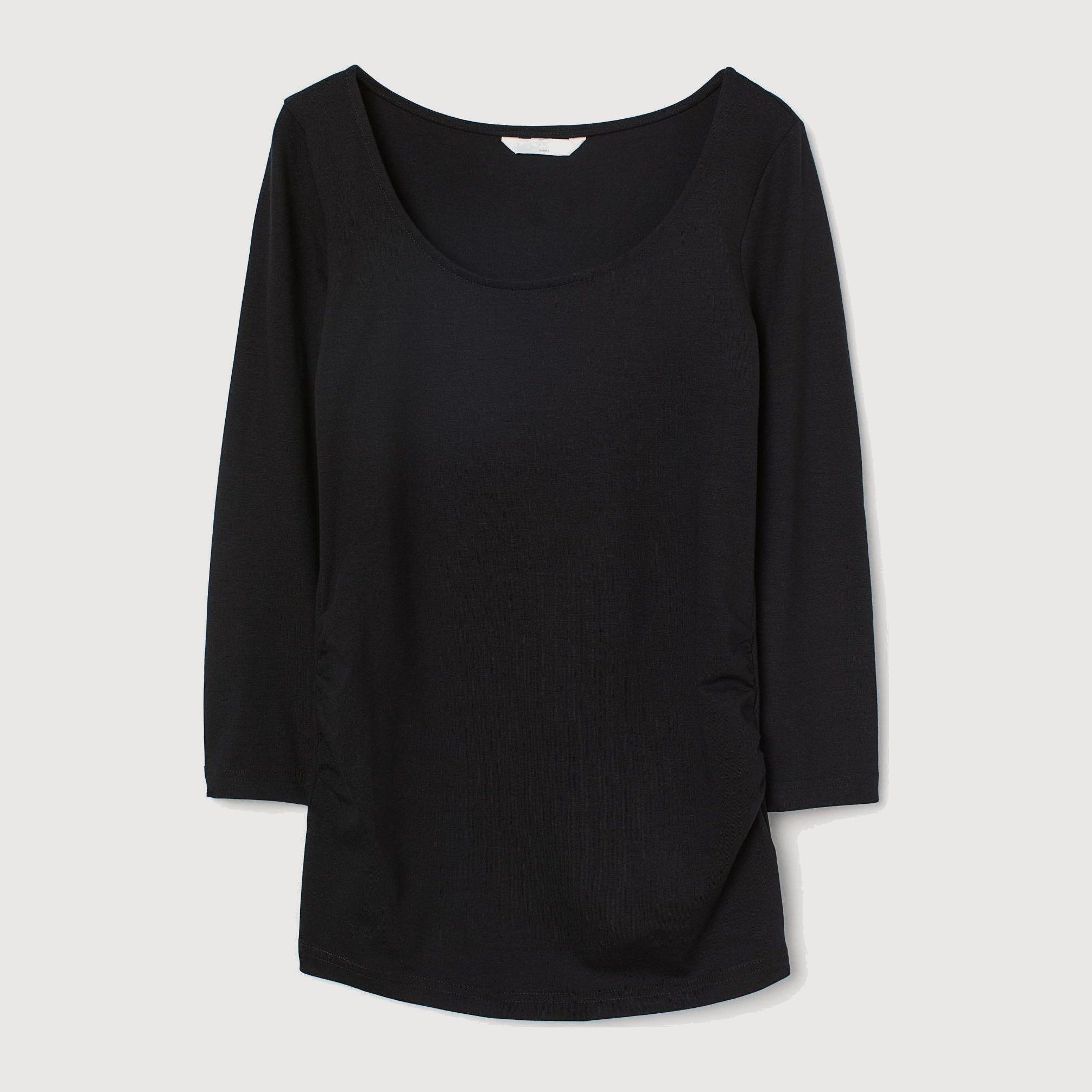 

Лонгслив H&M 9268332-AAAD S Черный