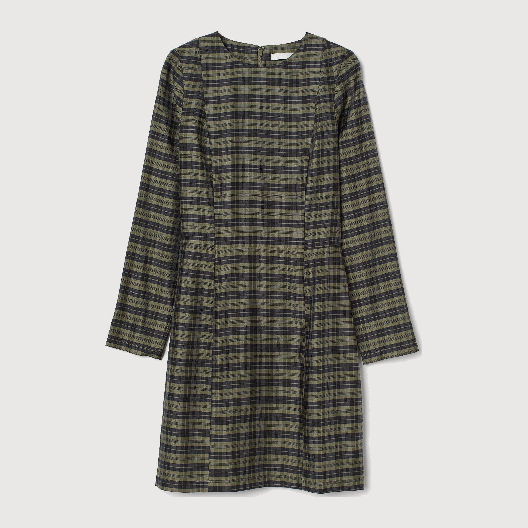 

Платье H&M 9154872-AFSE 44 Бледно-зеленое с темно-синим