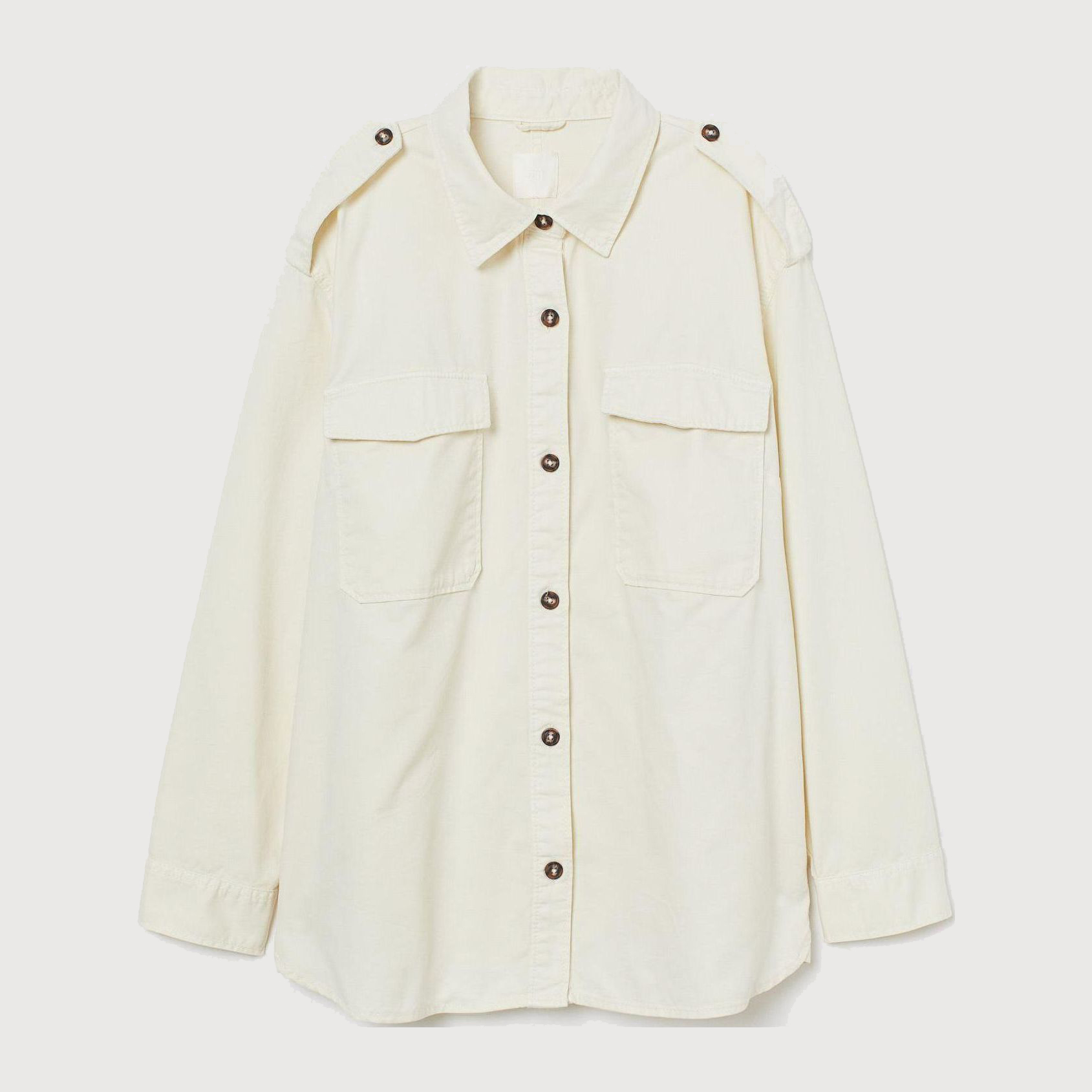 

Куртка-рубашка H&M 9037282-ABAK M Молочная