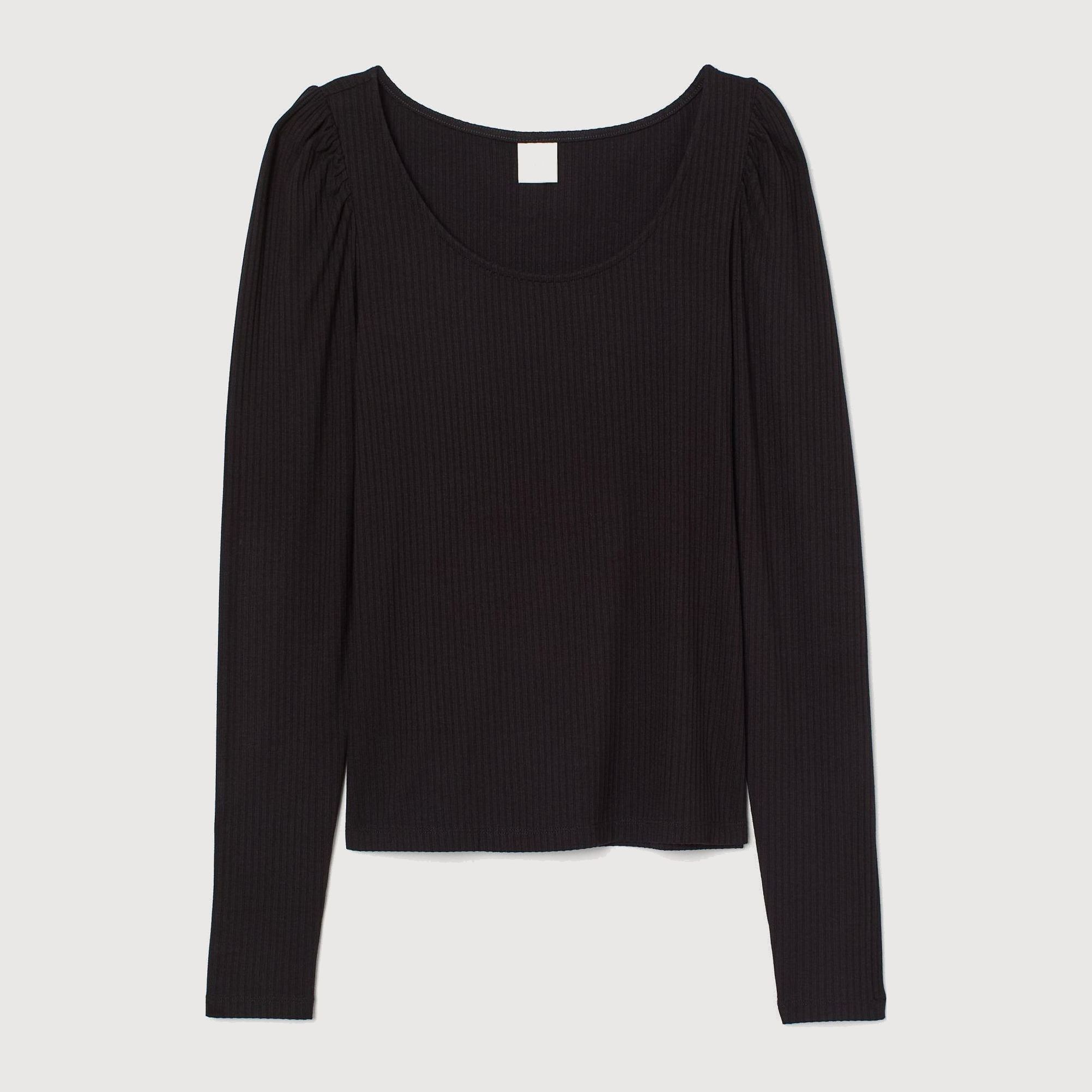 

Лонгслив H&M 8324581-AAAD L Черный