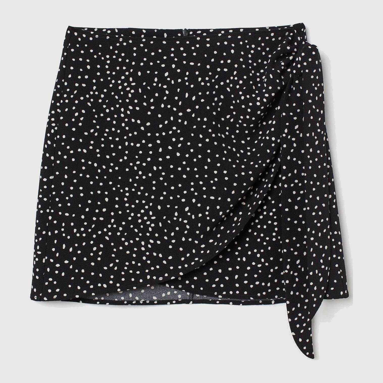 

Юбка H&M 7210339-AANX 38 Черная с белым
