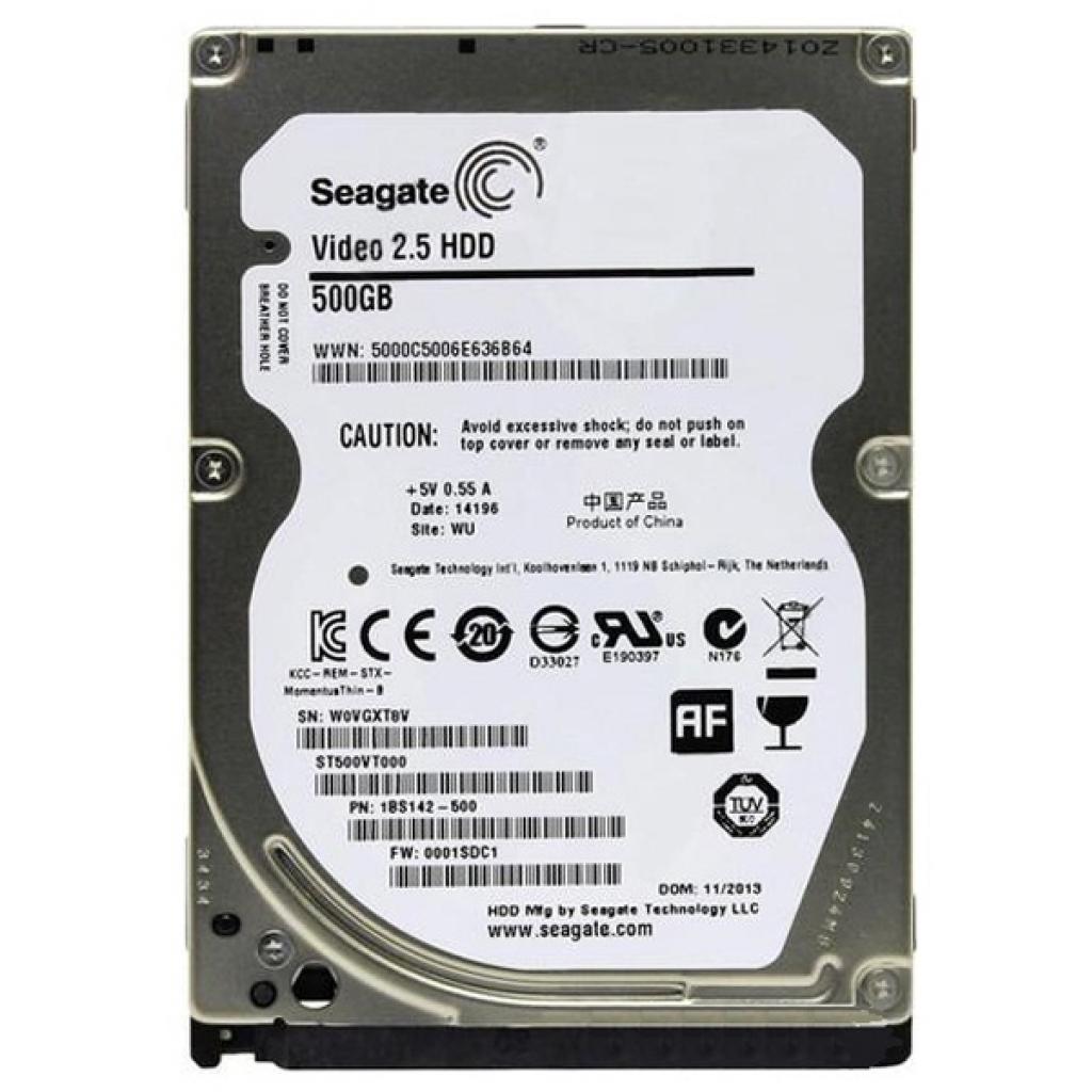 

Жесткий диск для ноутбука 2.5" 500GB Seagate (# ST500VT000 #) - Refurbished