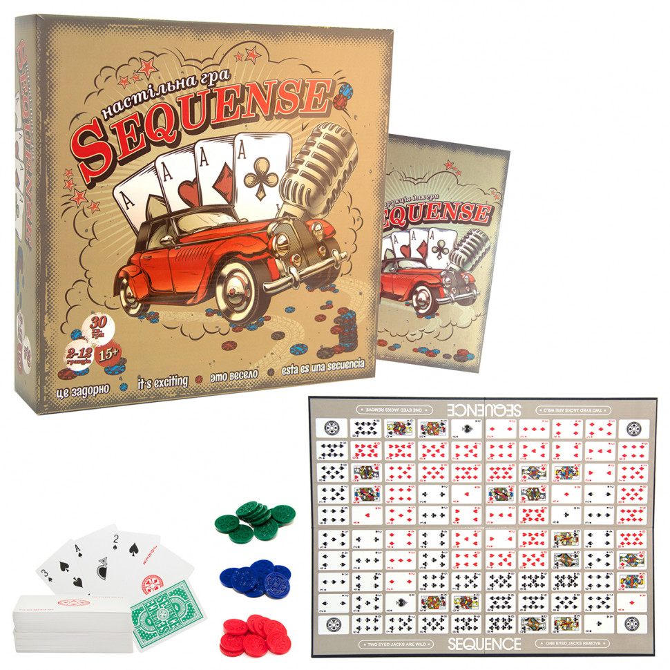

Настольная игра "Sequense" Strateg (укр.) 30361
