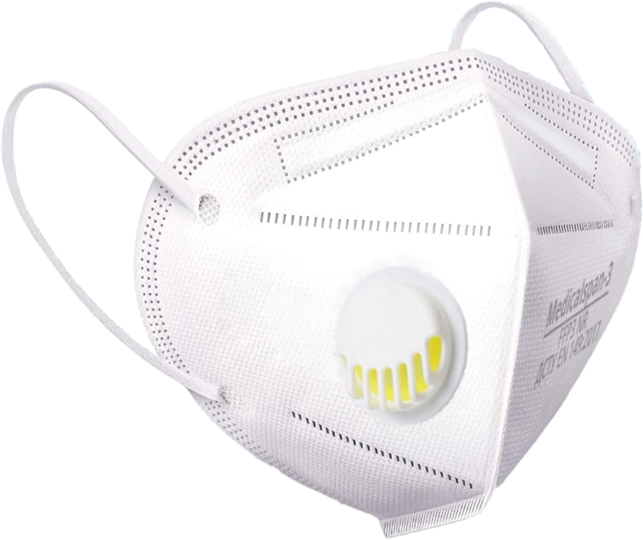 Респиратор Medicalspan FFP2 NR D с клапаном выдоха Белый 10 шт ...