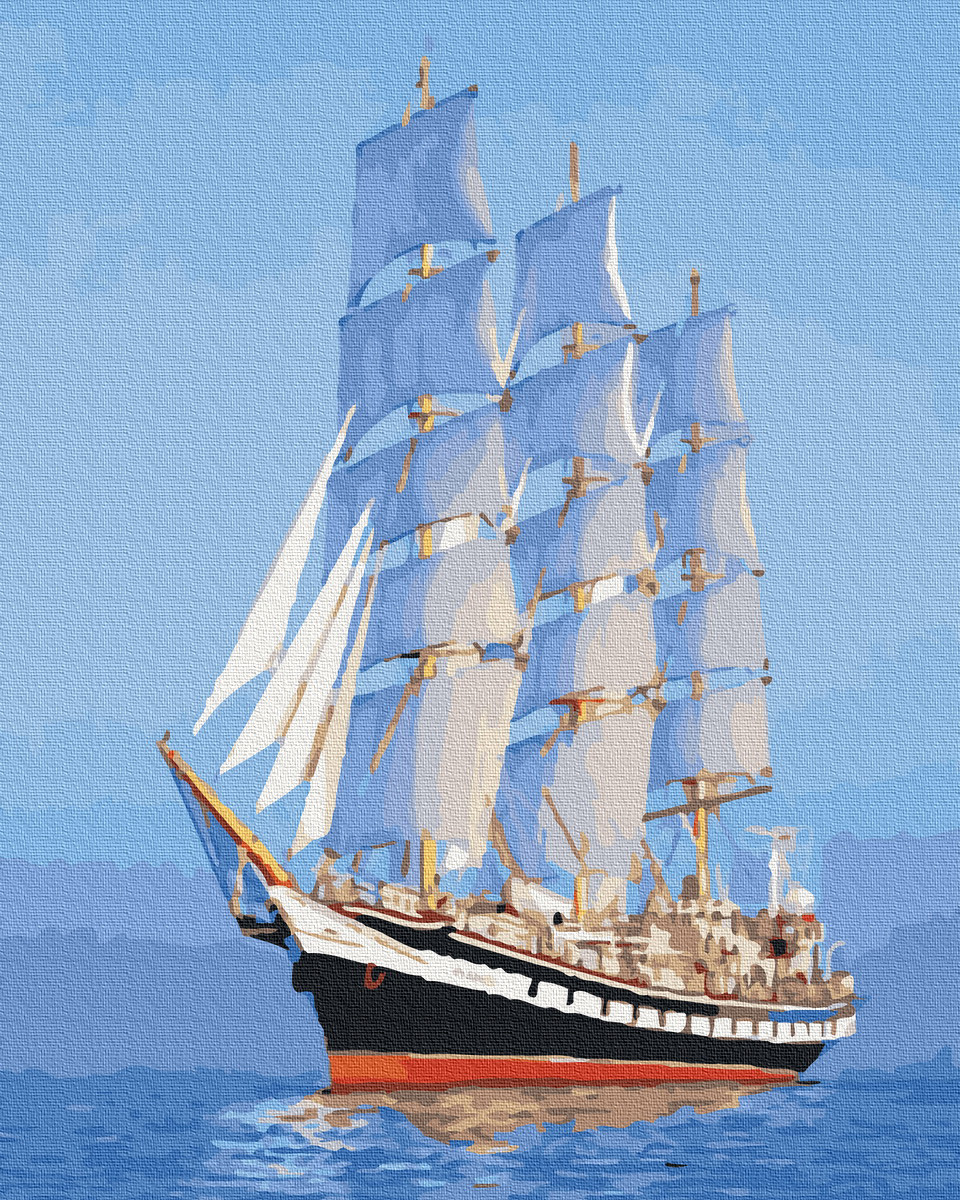 

Картина по номерам без коробки Paintboy Парусник 40х50см (GX 38357)
