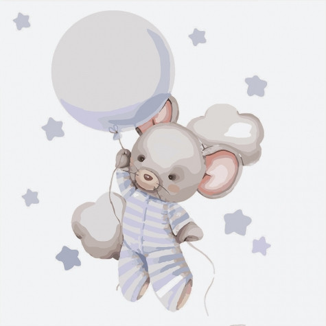 

Картина по номерам без коробки Идейка Путешествие к звездам 30х30см (KHO 2336)