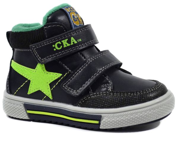 

Черевики СКАЗКА арт.5252-BK, green star, чорний,22р