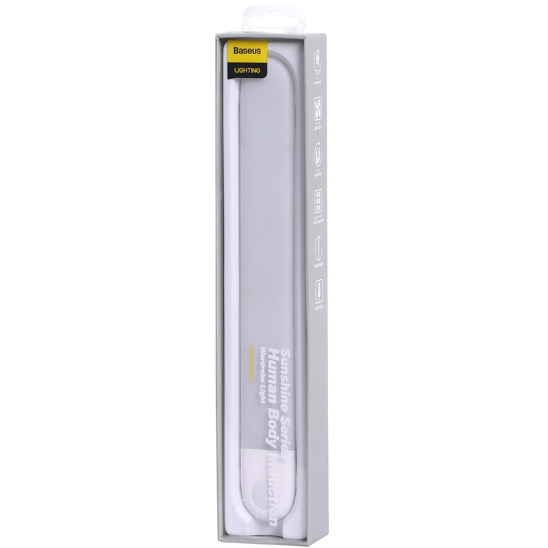 

Умная ночная лампа Baseus Sunshine Series Human Body Induction Wardrobe Light (DGSUN-YA02), White