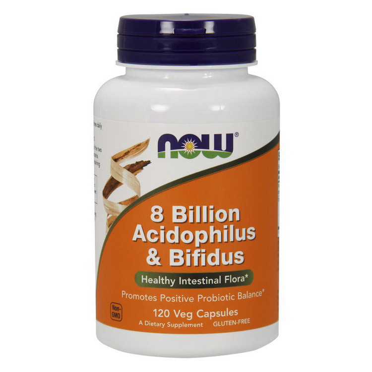 

Пробиотик Now Foods 8 Billion Acidophilus & Bifidus (120 veg caps)