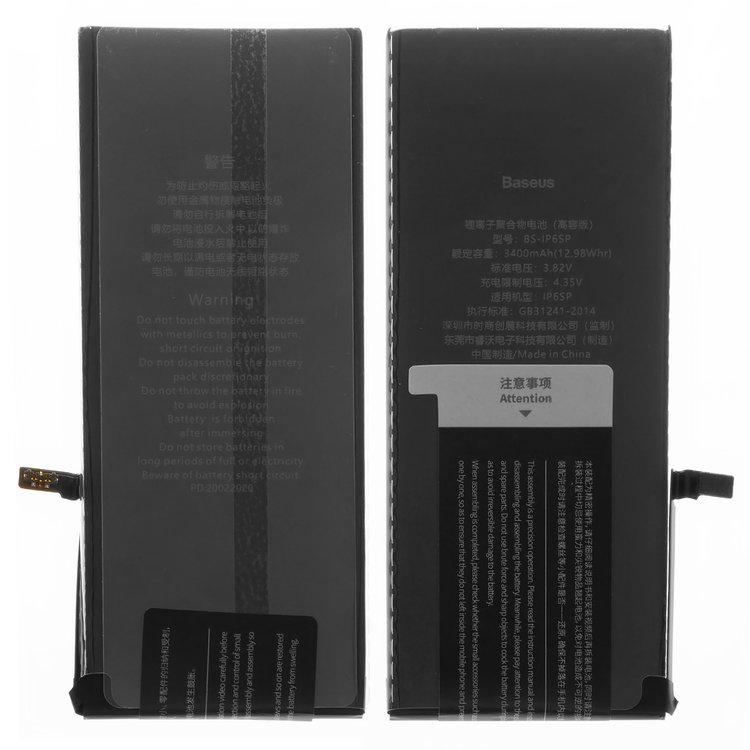 

Акумулятор Baseus BS-IP6PS для Apple iPhone 6S Plus, Li-ion, 3,82 B, 3400 мАг, high capacity, #ACCB-BIP6PS
