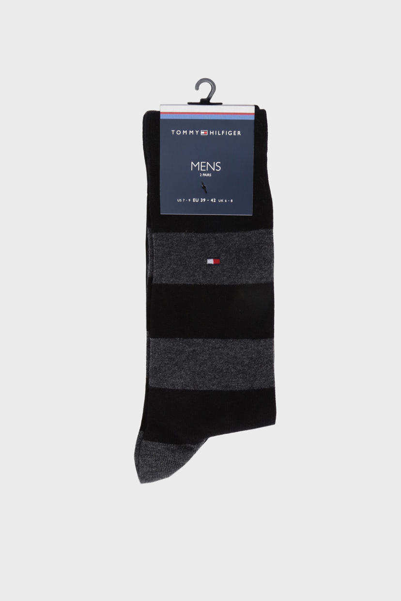 

Мужские черные высокие носки (2 пары) Tommy Hilfiger 39/42 342021001