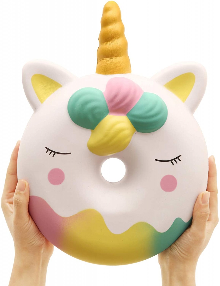 

Мягкая игрушка антистресс Сквиши Squishy Пончик Единорог 35 х 25 см