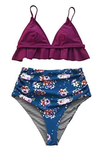 

Купальник Cupshe XL синий с бордовым 2369520000194