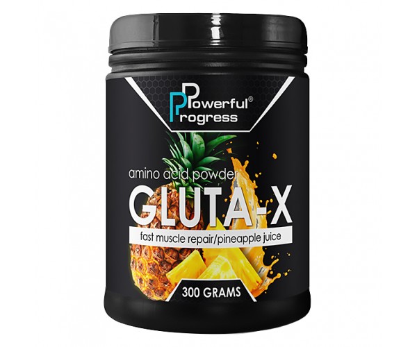 

Глютамин Powerful Progress Gluta-X, 300г - Ананас (115822)