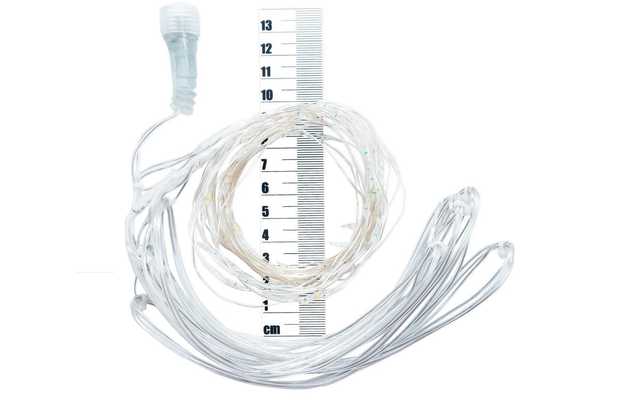 

Гирлянда-нить штора светодиодная PRC NY - 600 LED Cooper Wire Flash Blue