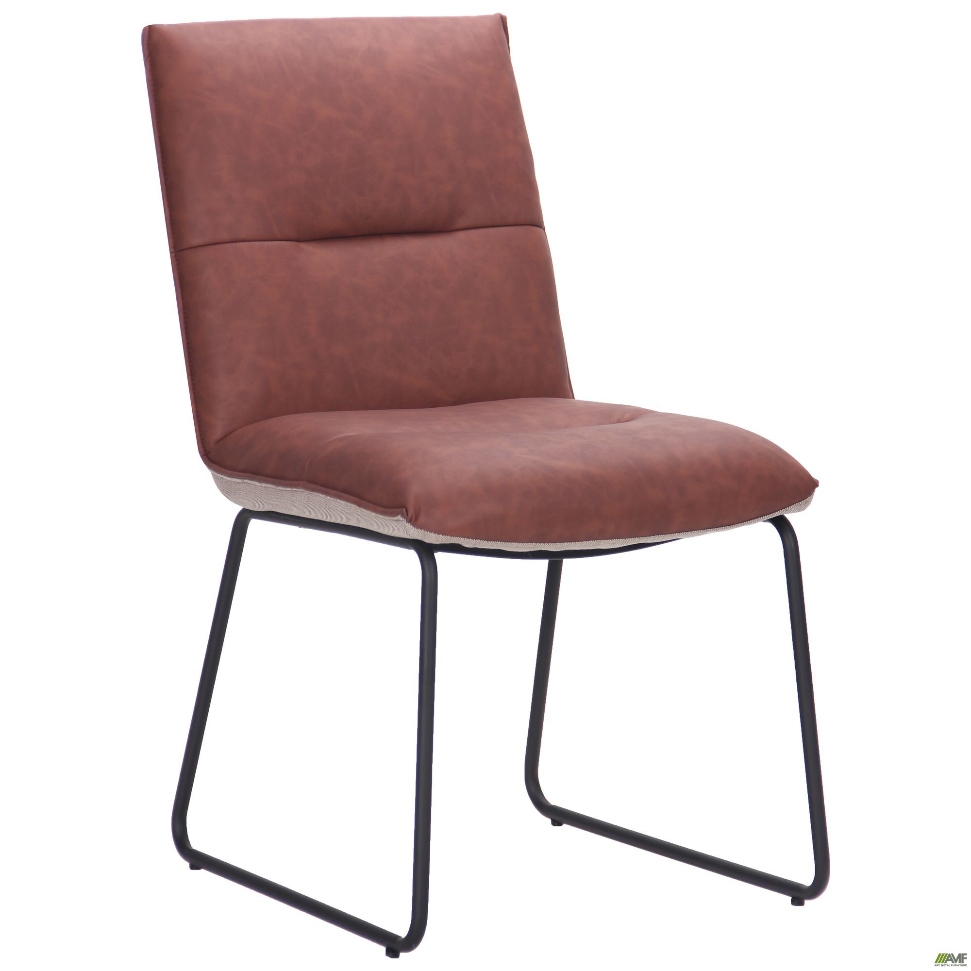 

Стул AMF Alphabet J black/dark amber 545769