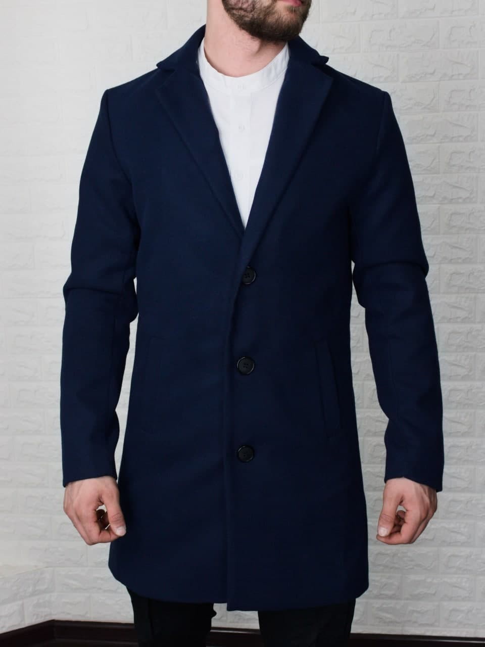 

Пальто кашемировое R.A. Classic XL тёмно-синее 2000-1-XL