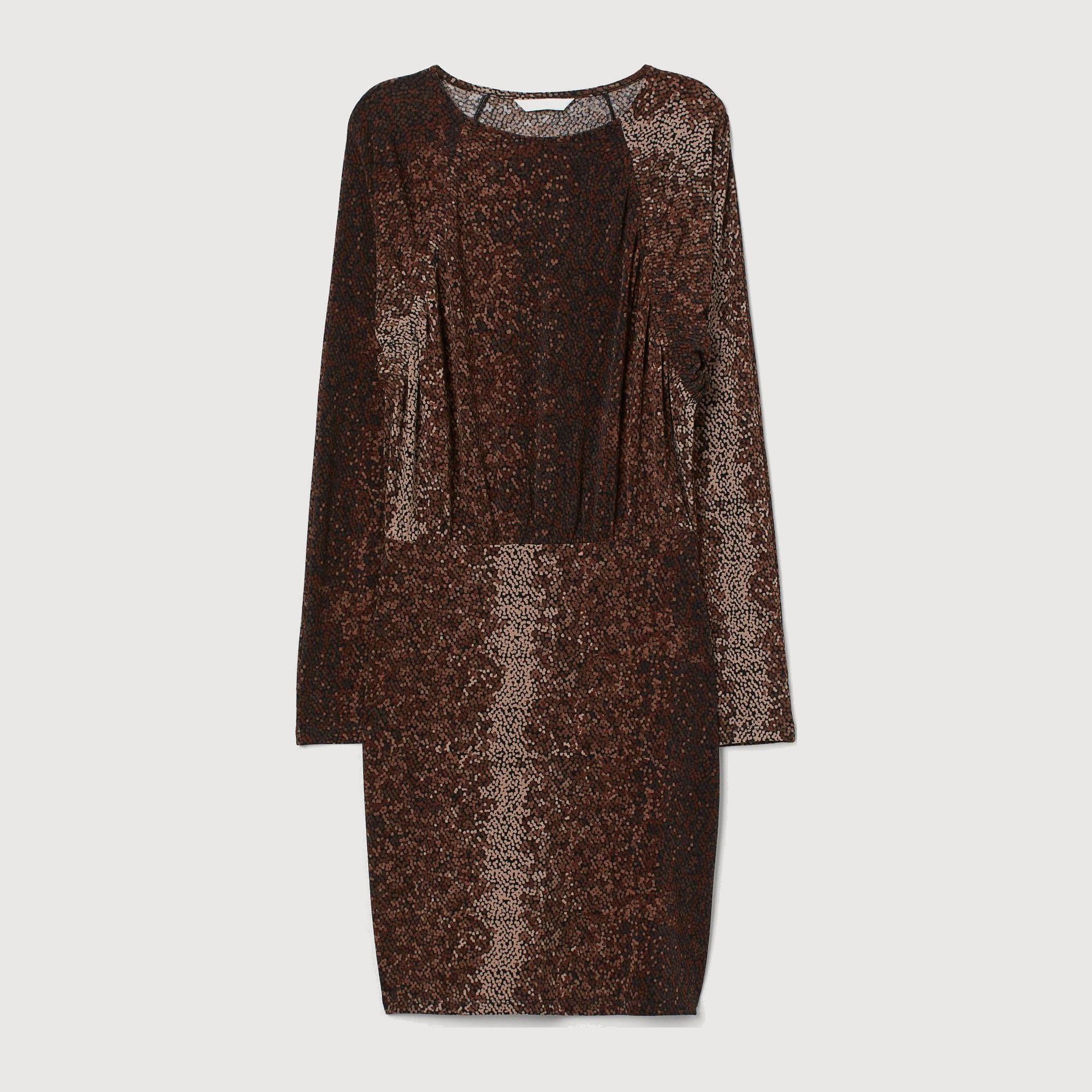 

Платье H&M 7962400-AEZU S Коричневое с черным