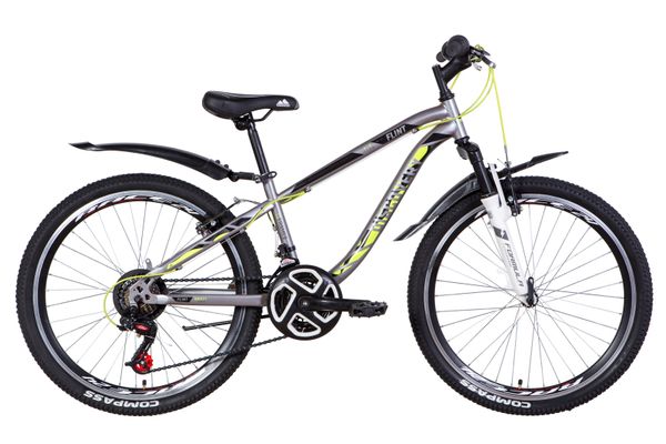 

Велосипед 24" Discovery FLINT AM Vbr 2021 (серебристо-черный с желтым)