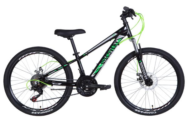 

Велосипед 24" Discovery QUBE AM DD 2021 (черно-зеленый)