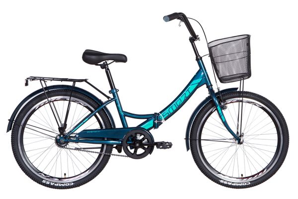 

Велосипед 24" Formula SMART с корзиной 2021 (малахитовый)